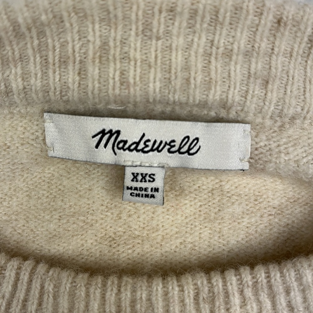 MADEWELL Crofton Oversized Striped Pullover Sweater in Coziest Yarn Size XXS - Picture 6 of 10
